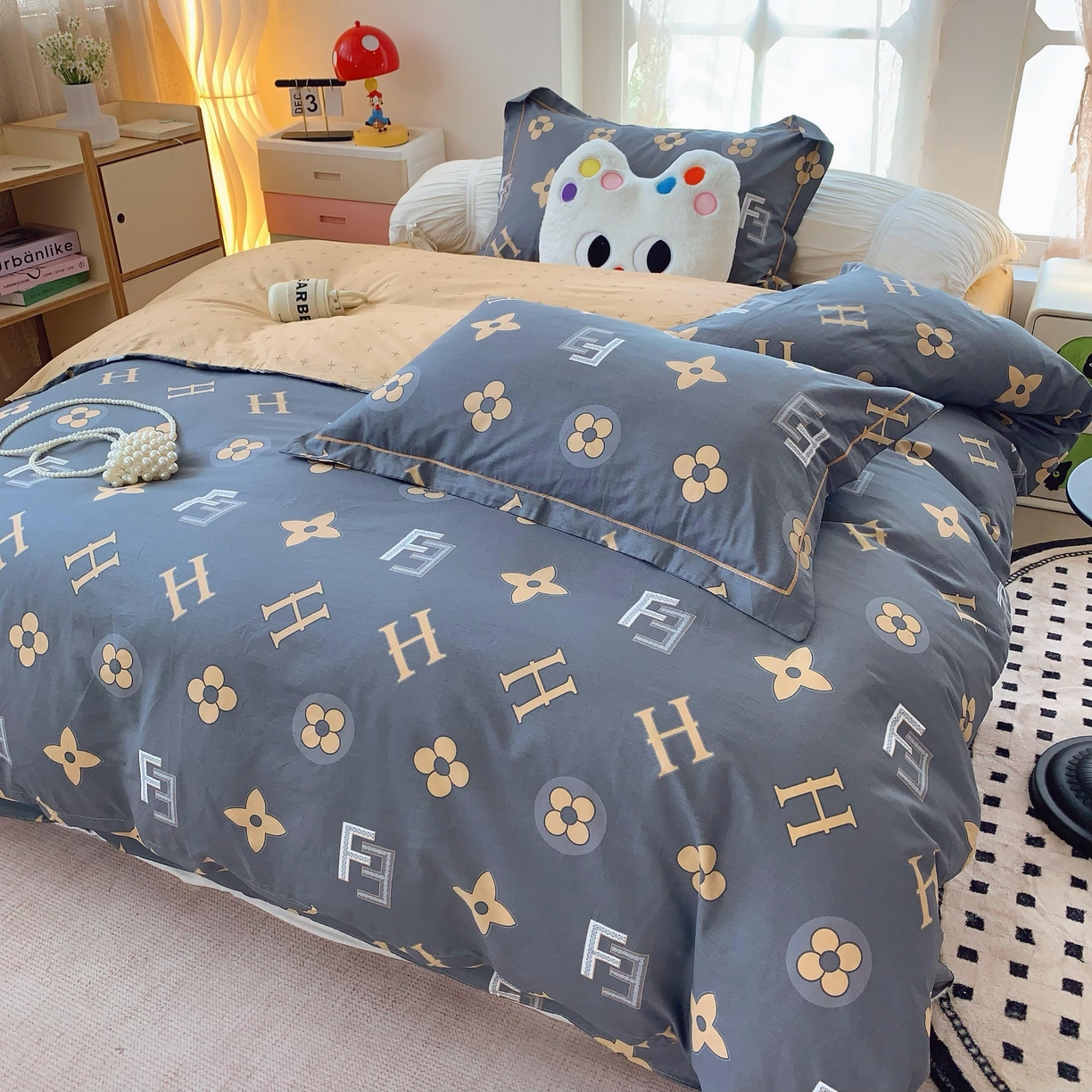 91家纺网 家纺一手货源 找家纺 莱豫家纺 2025新款全棉纯棉四件套 维也纳