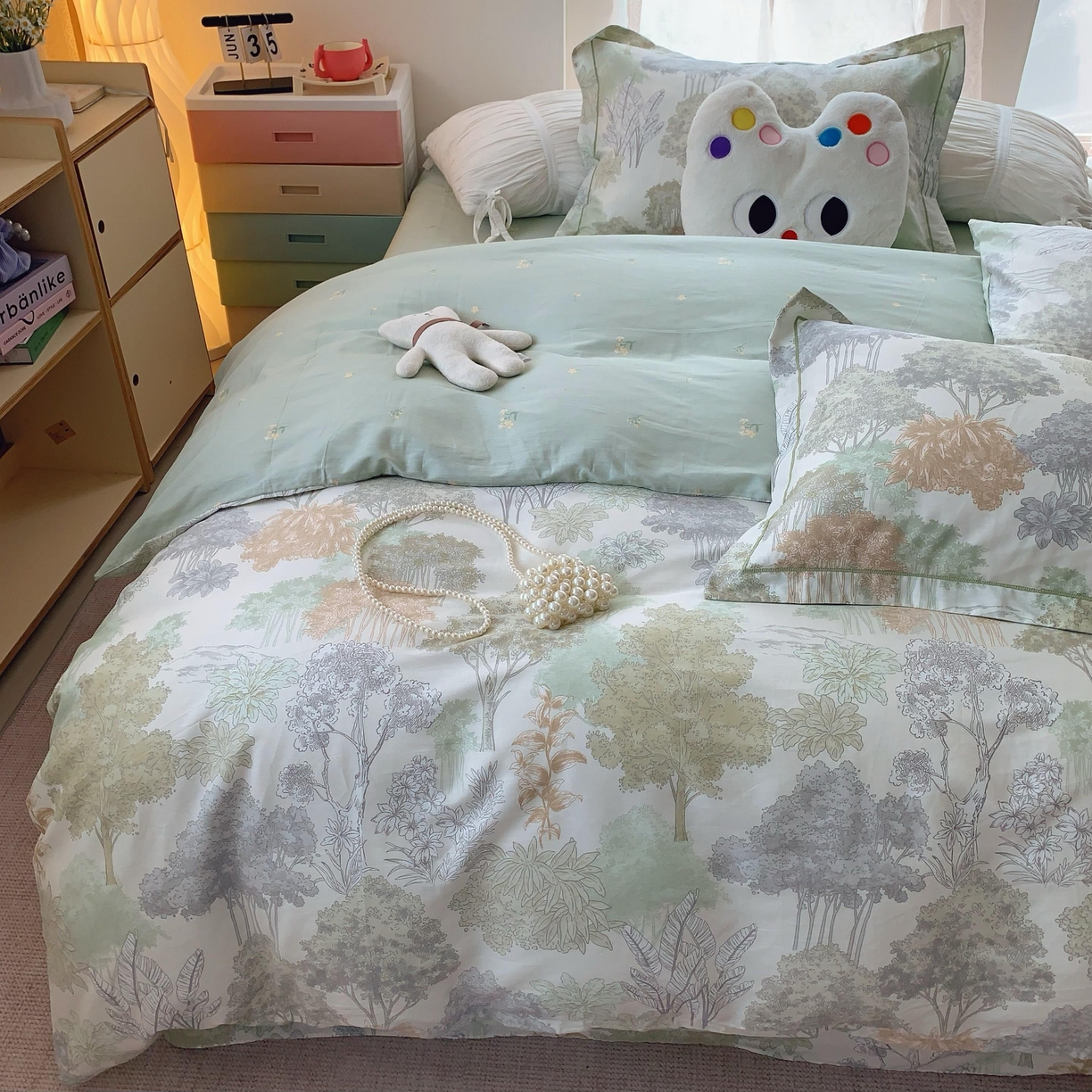 91家纺网 家纺一手货源 找家纺 莱豫家纺 2025新款全棉纯棉四件套 琉璃梦境