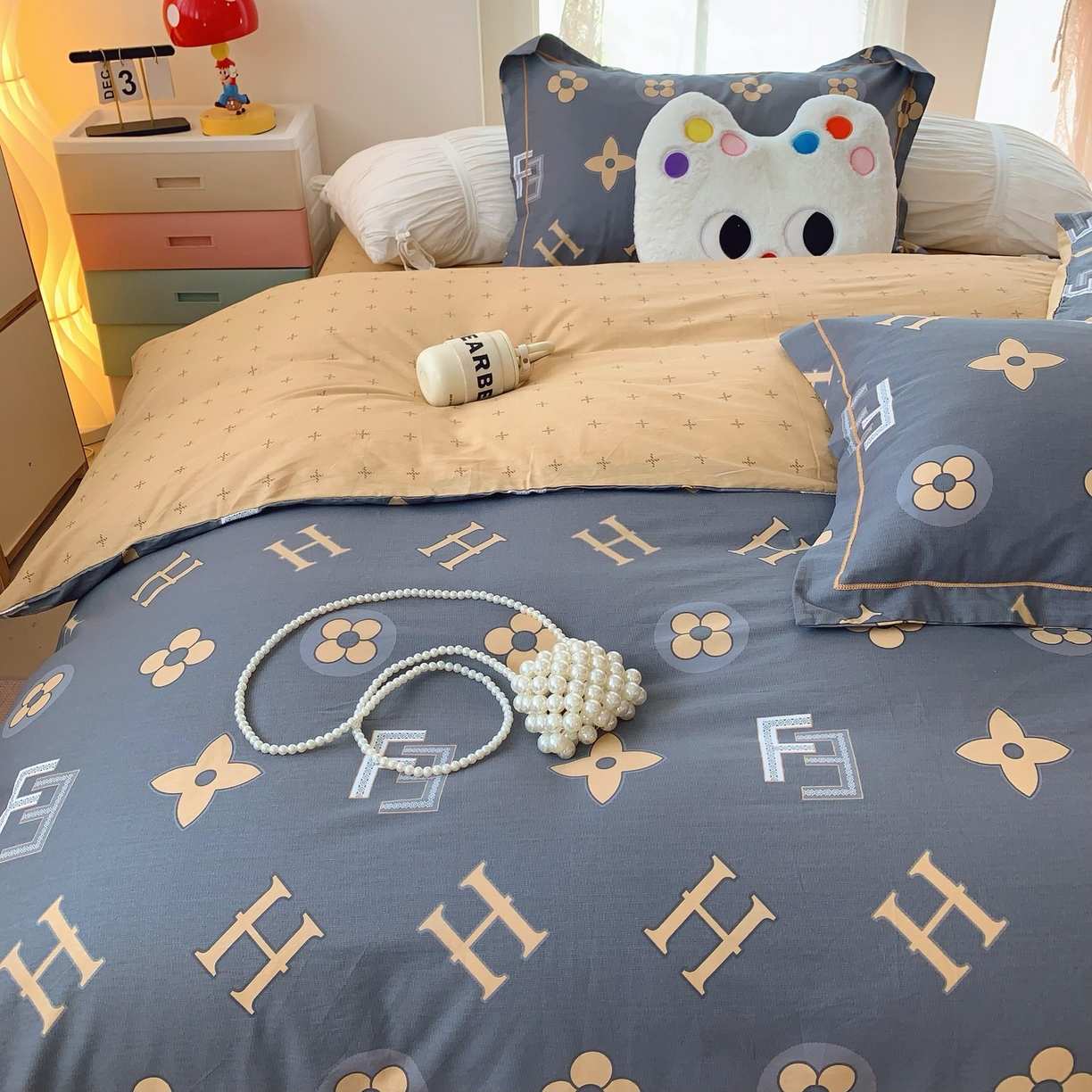 91家纺网 家纺一手货源 找家纺 莱豫家纺 2025新款全棉纯棉四件套 维也纳