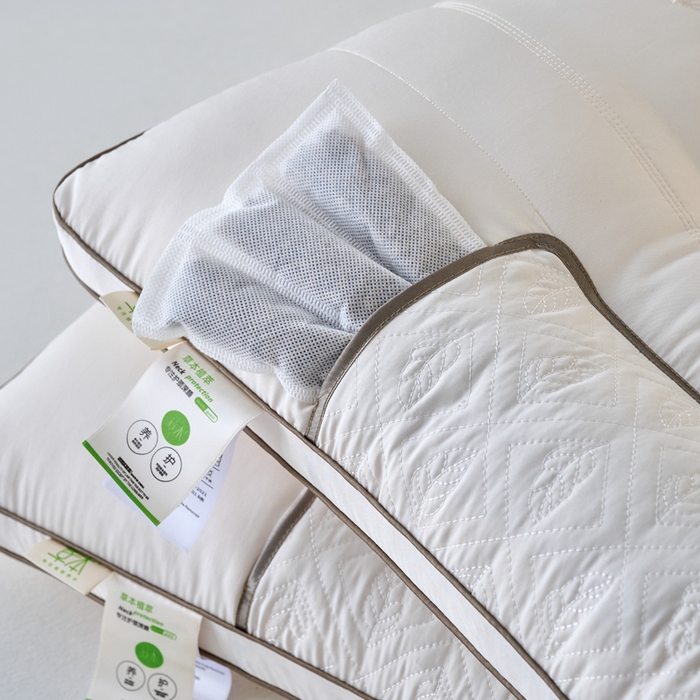 91家纺网 家纺一手货源 找家纺 （总）鼎晟纺 2025新款新品深睡氧决明子护颈枕学生枕头成人枕芯