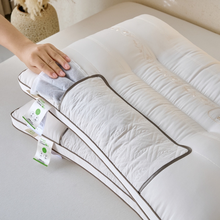 91家纺网 家纺一手货源 找家纺 （总）鼎晟纺 2025新款新品深睡氧决明子护颈枕学生枕头成人枕芯