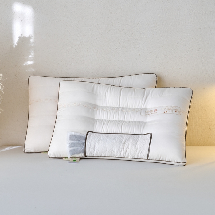 91家纺网 家纺一手货源 找家纺 （总）鼎晟纺 2025新款新品深睡氧决明子护颈枕学生枕头成人枕芯