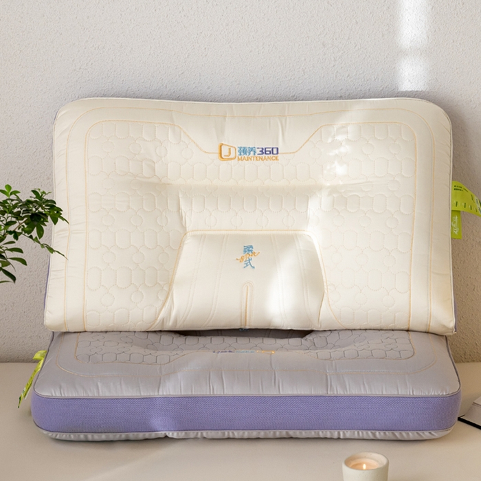 91家纺网 家纺一手货源 找家纺 （总）鼎晟纺 2025新款颈养360乳胶片护颈枕成人枕头学生枕芯