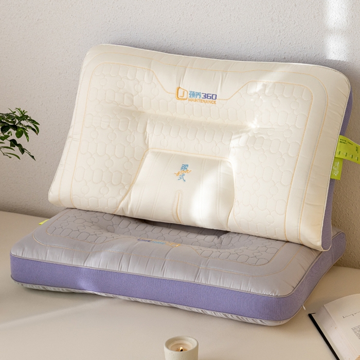 91家纺网 家纺一手货源 找家纺 （总）鼎晟纺 2025新款颈养360乳胶片护颈枕成人枕头学生枕芯