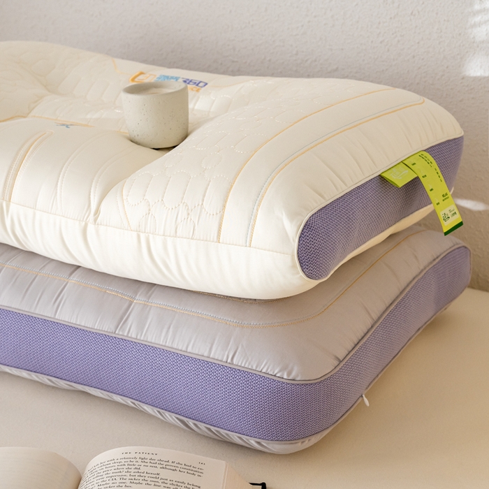 91家纺网 家纺一手货源 找家纺 （总）鼎晟纺 2025新款颈养360乳胶片护颈枕成人枕头学生枕芯