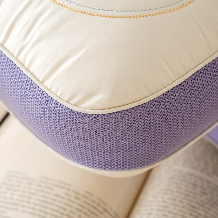 91家纺网 家纺一手货源 找家纺 鼎晟纺 2025新款颈养360乳胶片护颈枕成人枕头学生枕芯 颈氧360-象牙白