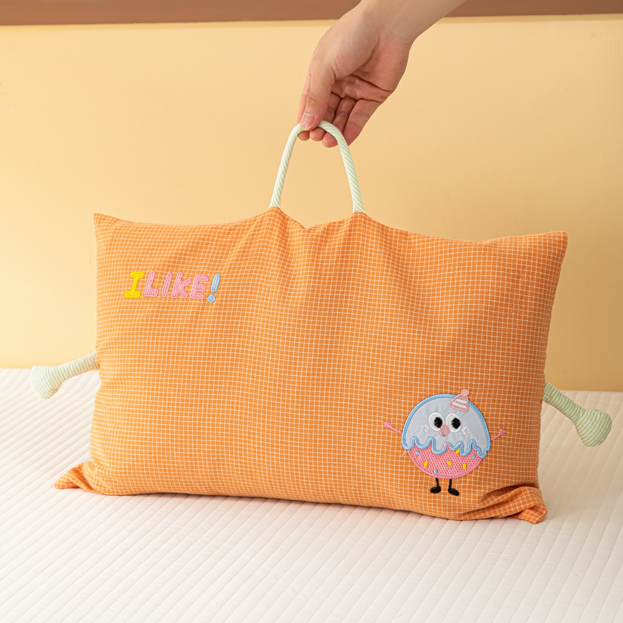 91家纺网 家纺一手货源 找家纺 （总）织布人 2025新款荞麦枕全棉纯棉卡通婴幼儿童荞麦枕头学生枕开学季宿舍枕头枕芯