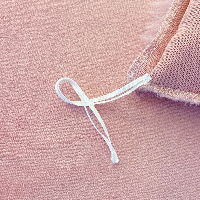 91家纺网 家纺一手货源 找家纺 赢盛家纺 2025新款亲肤舒适纯色泡泡兔兔绒加厚牛奶绒床单款三件套四件套 粉色