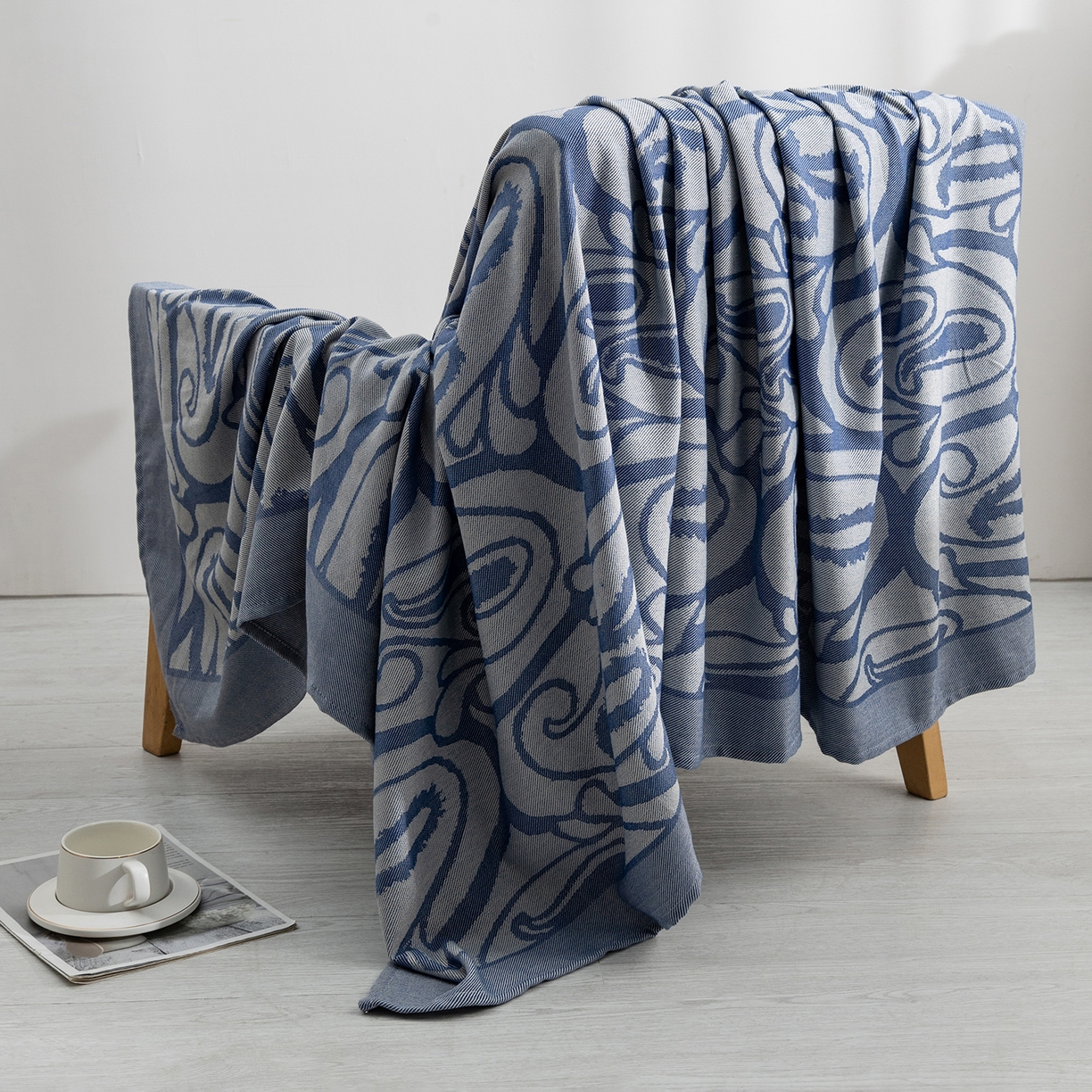 91家纺网 家纺一手货源 找家纺 （总）肖恩毯业 2025新款鹿毛绒针织毛毯航空毯空调毯