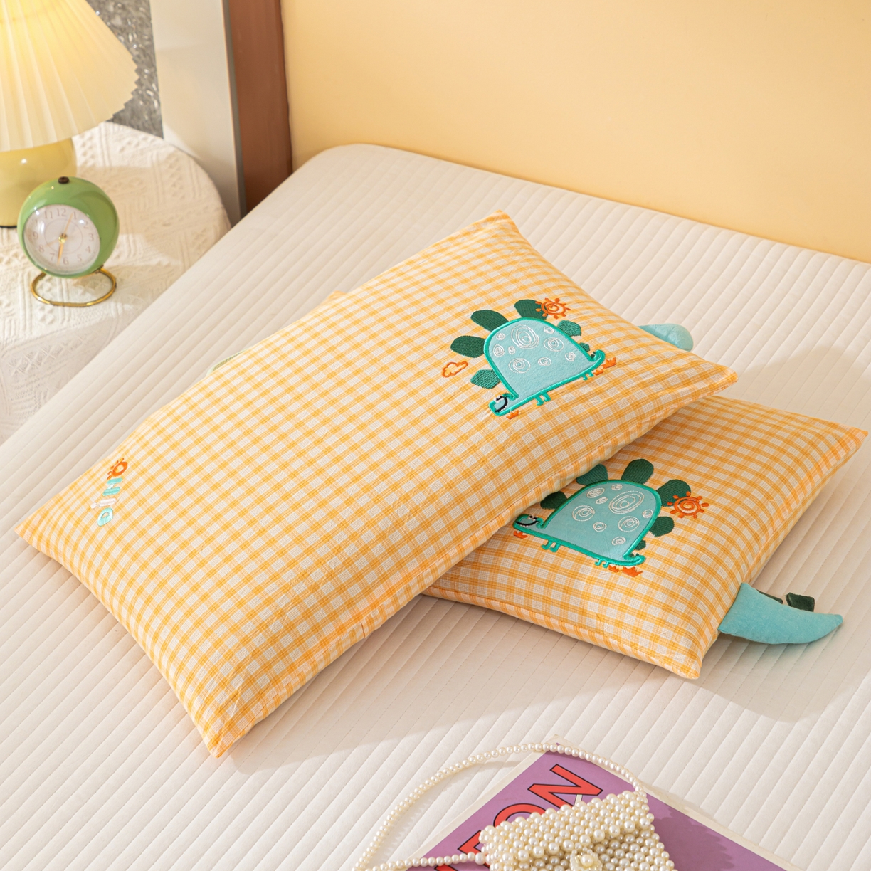 91家纺网 家纺一手货源 找家纺 （总）织布人 2025新款枕芯全棉纯棉手提袋卡通婴幼儿童枕头学生枕开学季宿舍枕头枕芯