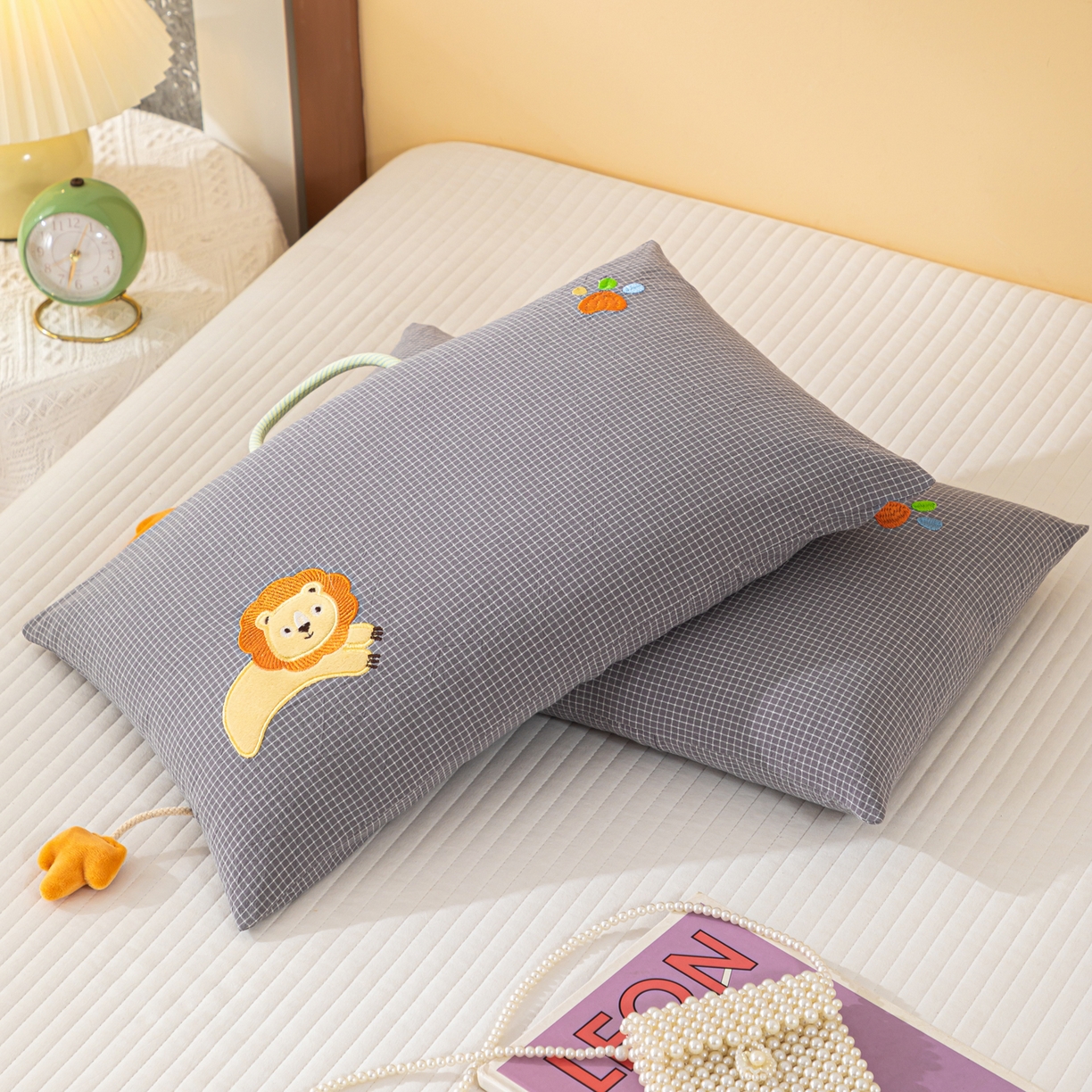 91家纺网 家纺一手货源 找家纺 （总）织布人 2025新款枕芯全棉纯棉手提袋卡通婴幼儿童枕头学生枕开学季宿舍枕头枕芯