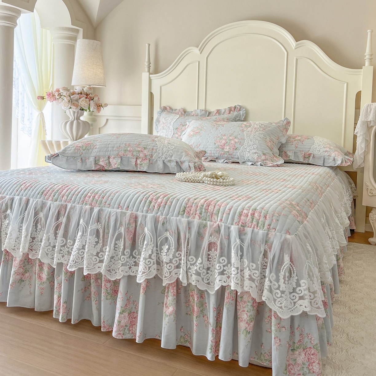 91家纺网 家纺一手货源 找家纺 （总）恋尚2025新款全棉纯棉印花床裙单床裙床裙单品床裙控价135起！四件套控价260元起！