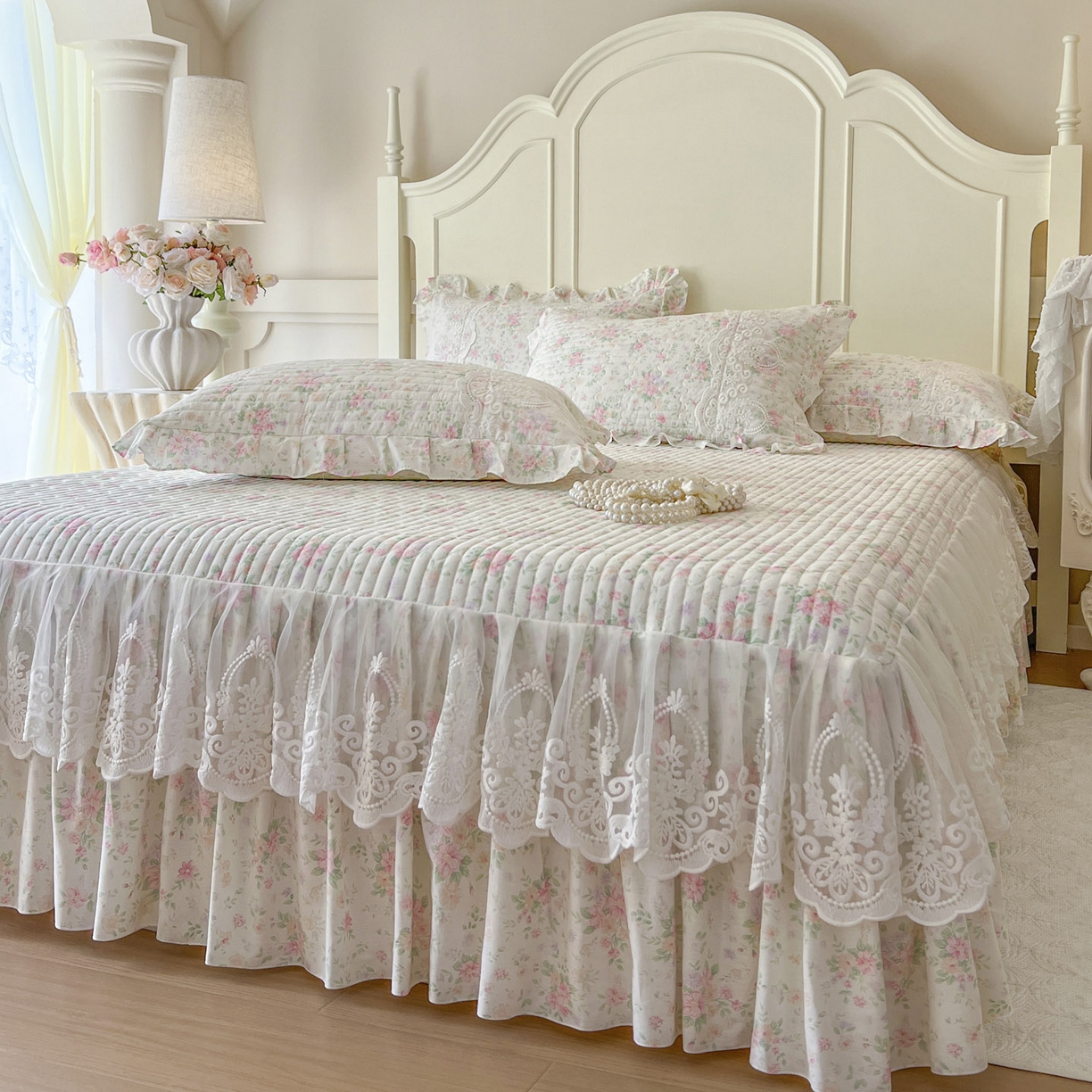 91家纺网 家纺一手货源 找家纺 （总）恋尚2025新款全棉纯棉印花床裙单床裙床裙单品床裙控价135起！四件套控价260元起！