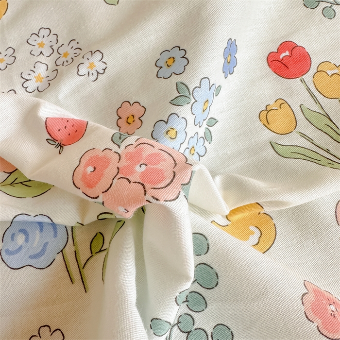 91家纺网 家纺一手货源 找家纺 小叮当家纺仓储工厂店 2025新款舒适亲肤全棉纯棉斜纹印花学生三件套 那年夏天