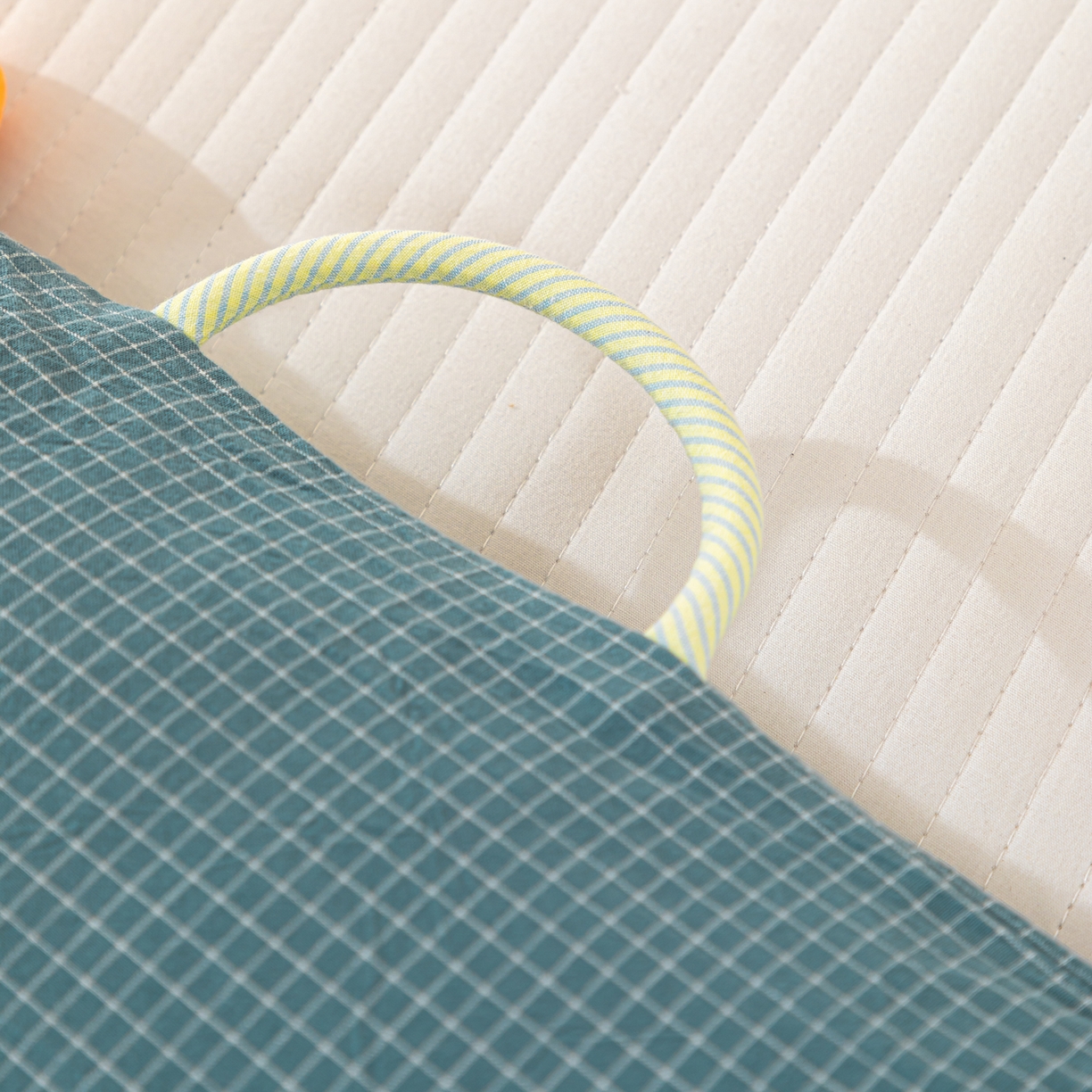 91家纺网 家纺一手货源 找家纺 织布人 2025新款枕芯全棉纯棉手提袋卡通婴幼儿童枕头学生枕开学季宿舍枕头枕芯 全棉卡通手提枕-拖拉机 30x50cm/只