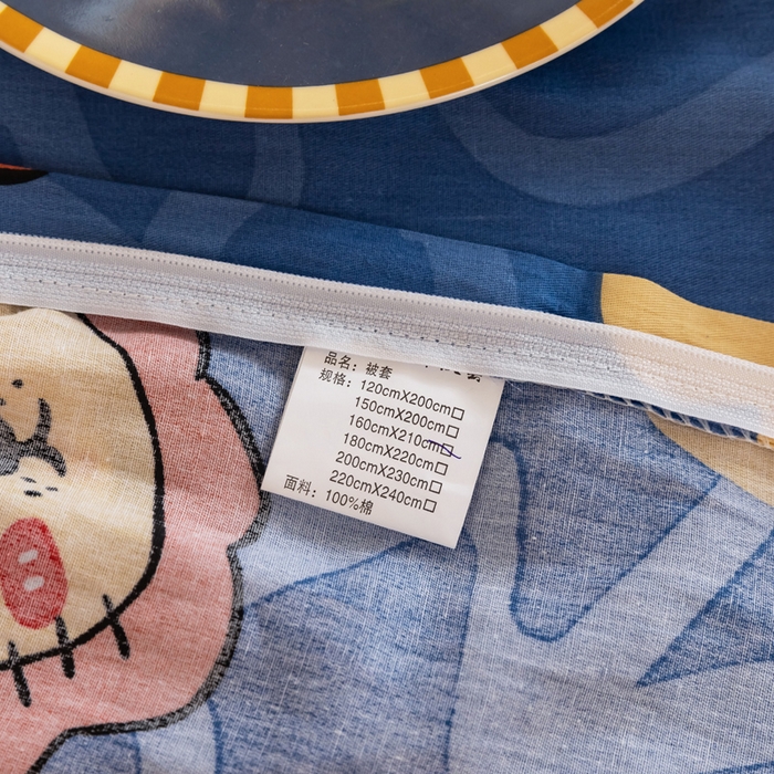 91家纺网 家纺一手货源 找家纺 小叮当家纺仓储工厂店 2025新款舒适亲肤全棉纯棉斜纹印花学生三件套 甜甜的梦