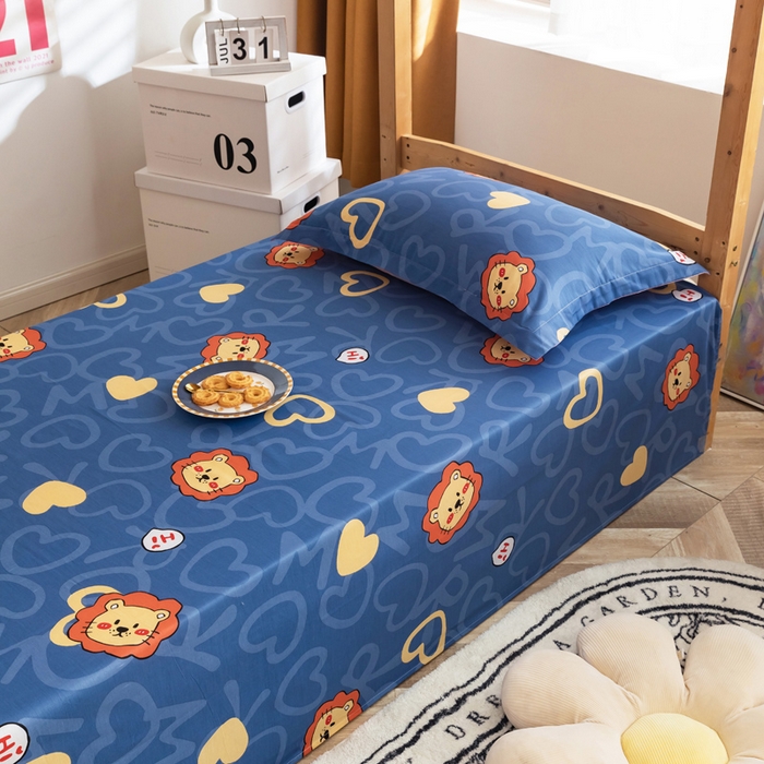 91家纺网 家纺一手货源 找家纺 小叮当家纺仓储工厂店 2025新款舒适亲肤全棉纯棉斜纹印花学生三件套 甜甜的梦