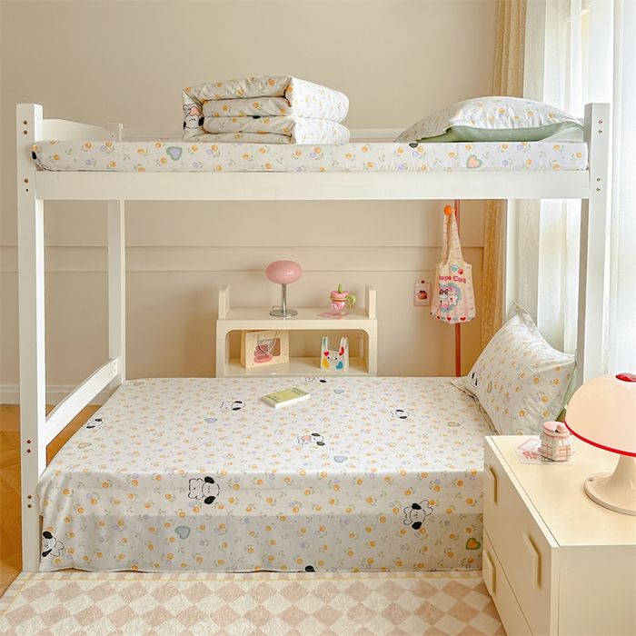 91家纺网 家纺一手货源 找家纺 小叮当家纺仓储工厂店 2025新款舒适亲肤全棉纯棉斜纹印花学生三件套 汪小队