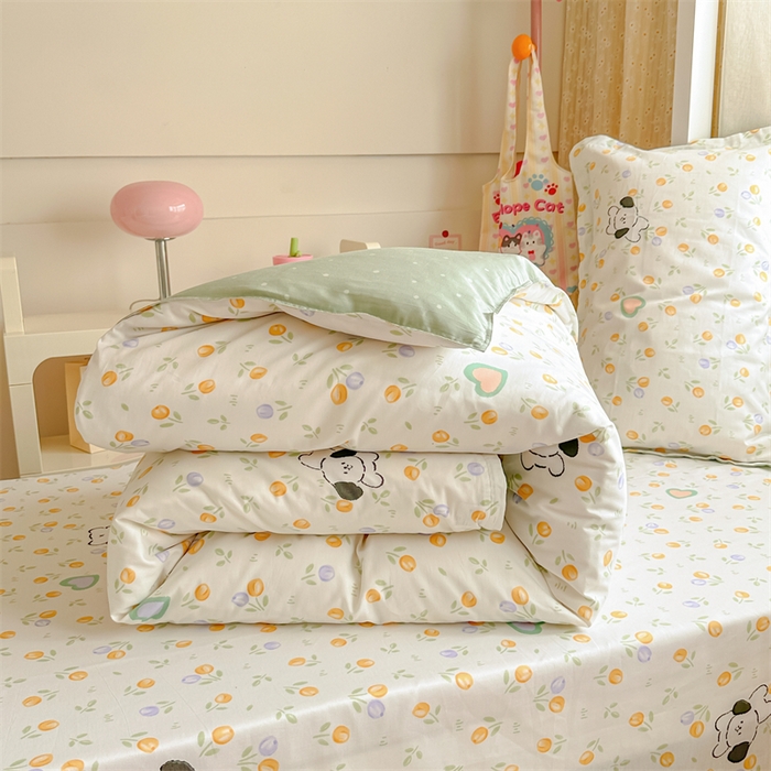 91家纺网 家纺一手货源 找家纺 小叮当家纺仓储工厂店 2025新款舒适亲肤全棉纯棉斜纹印花学生三件套 汪小队