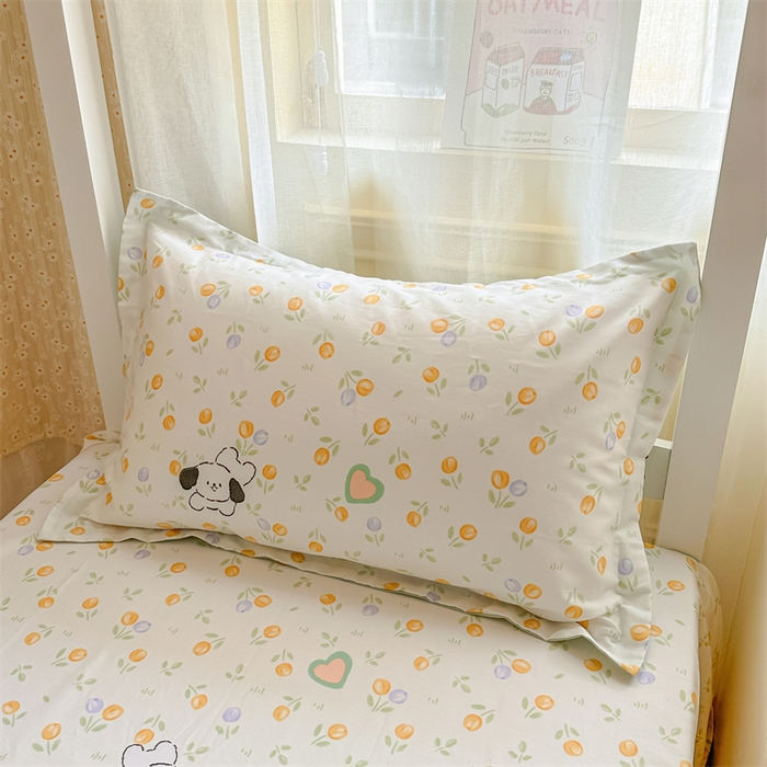 91家纺网 家纺一手货源 找家纺 小叮当家纺仓储工厂店 2025新款舒适亲肤全棉纯棉斜纹印花学生三件套 汪小队