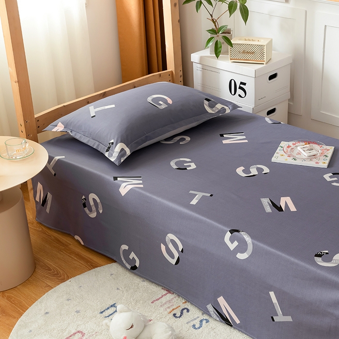 91家纺网 家纺一手货源 找家纺 小叮当家纺仓储工厂店 2025新款舒适亲肤全棉纯棉斜纹印花学生三件套 文艺青年