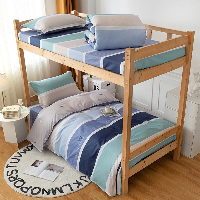 小叮当家纺仓储工厂店 2025新款舒适亲肤全棉纯棉斜纹印花学生三件套 休闲生活