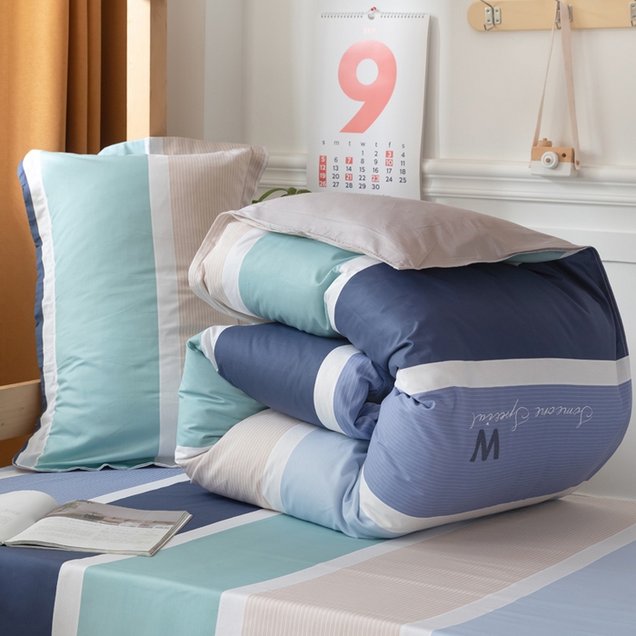 91家纺网 家纺一手货源 找家纺 小叮当家纺仓储工厂店 2025新款舒适亲肤全棉纯棉斜纹印花学生三件套 休闲生活