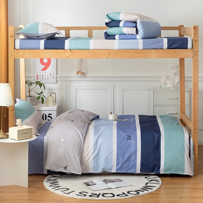 91家纺网 家纺一手货源 找家纺 小叮当家纺仓储工厂店 2025新款舒适亲肤全棉纯棉斜纹印花学生三件套 休闲生活