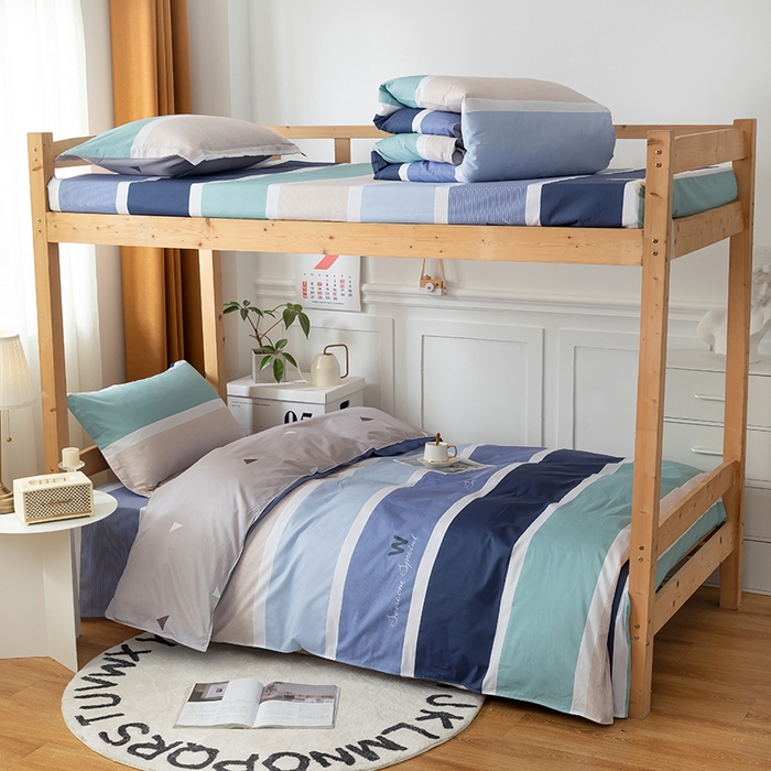 91家纺网 家纺一手货源 找家纺 小叮当家纺仓储工厂店 2025新款舒适亲肤全棉纯棉斜纹印花学生三件套 休闲生活