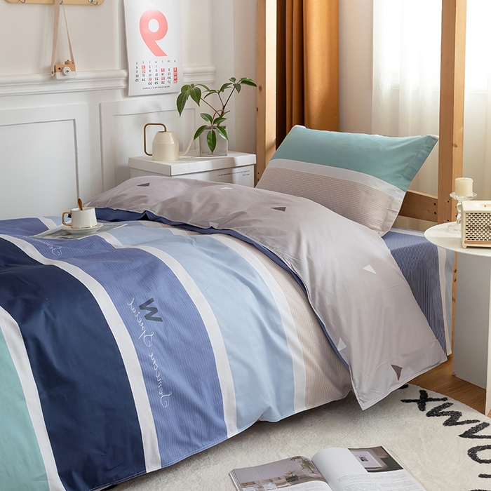 91家纺网 家纺一手货源 找家纺 小叮当家纺仓储工厂店 2025新款舒适亲肤全棉纯棉斜纹印花学生三件套 休闲生活