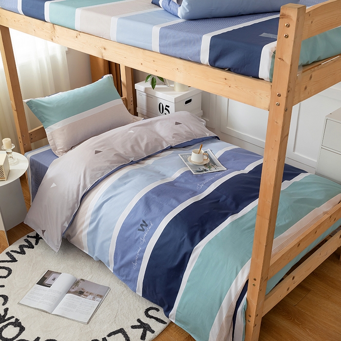 91家纺网 家纺一手货源 找家纺 小叮当家纺仓储工厂店 2025新款舒适亲肤全棉纯棉斜纹印花学生三件套 休闲生活