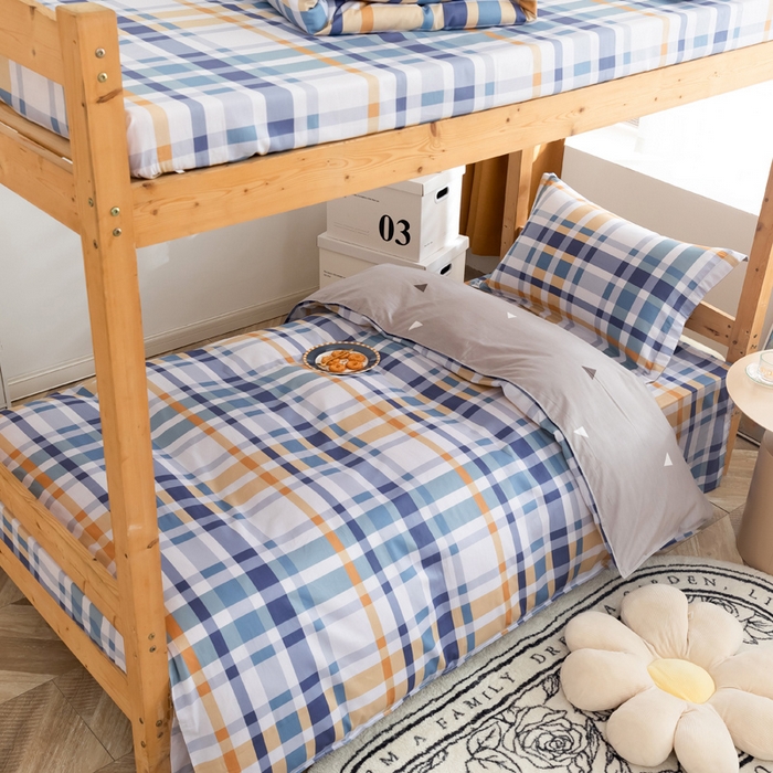 91家纺网 家纺一手货源 找家纺 小叮当家纺仓储工厂店 2025新款舒适亲肤全棉纯棉斜纹印花学生三件套 学少年