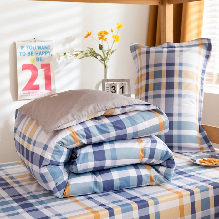 91家纺网 家纺一手货源 找家纺 小叮当家纺仓储工厂店 2025新款舒适亲肤全棉纯棉斜纹印花学生三件套 学少年