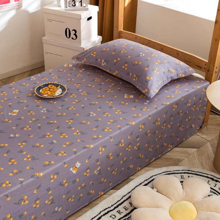 91家纺网 家纺一手货源 找家纺 小叮当家纺仓储工厂店 2025新款舒适亲肤全棉纯棉斜纹印花学生三件套 追梦