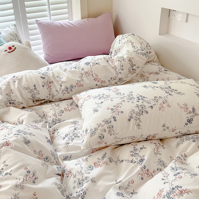 91家纺网 家纺一手货源 找家纺 （总）小叮当家纺仓储工厂店 2025新款13372碎花全棉纯棉四件套