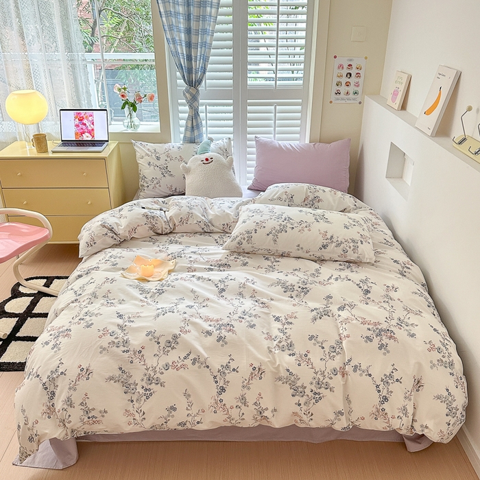 91家纺网 家纺一手货源 找家纺 （总）小叮当家纺仓储工厂店 2025新款13372碎花全棉纯棉四件套