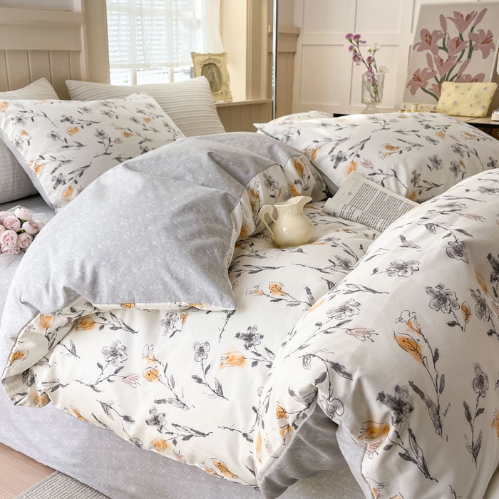 91家纺网 家纺一手货源 找家纺 （总）小叮当家纺仓储工厂店 2025新款13372碎花全棉纯棉四件套