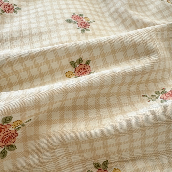 91家纺网 家纺一手货源 找家纺 小叮当家纺仓储工厂店 2025新款13372碎花全棉纯棉四件套 初晴