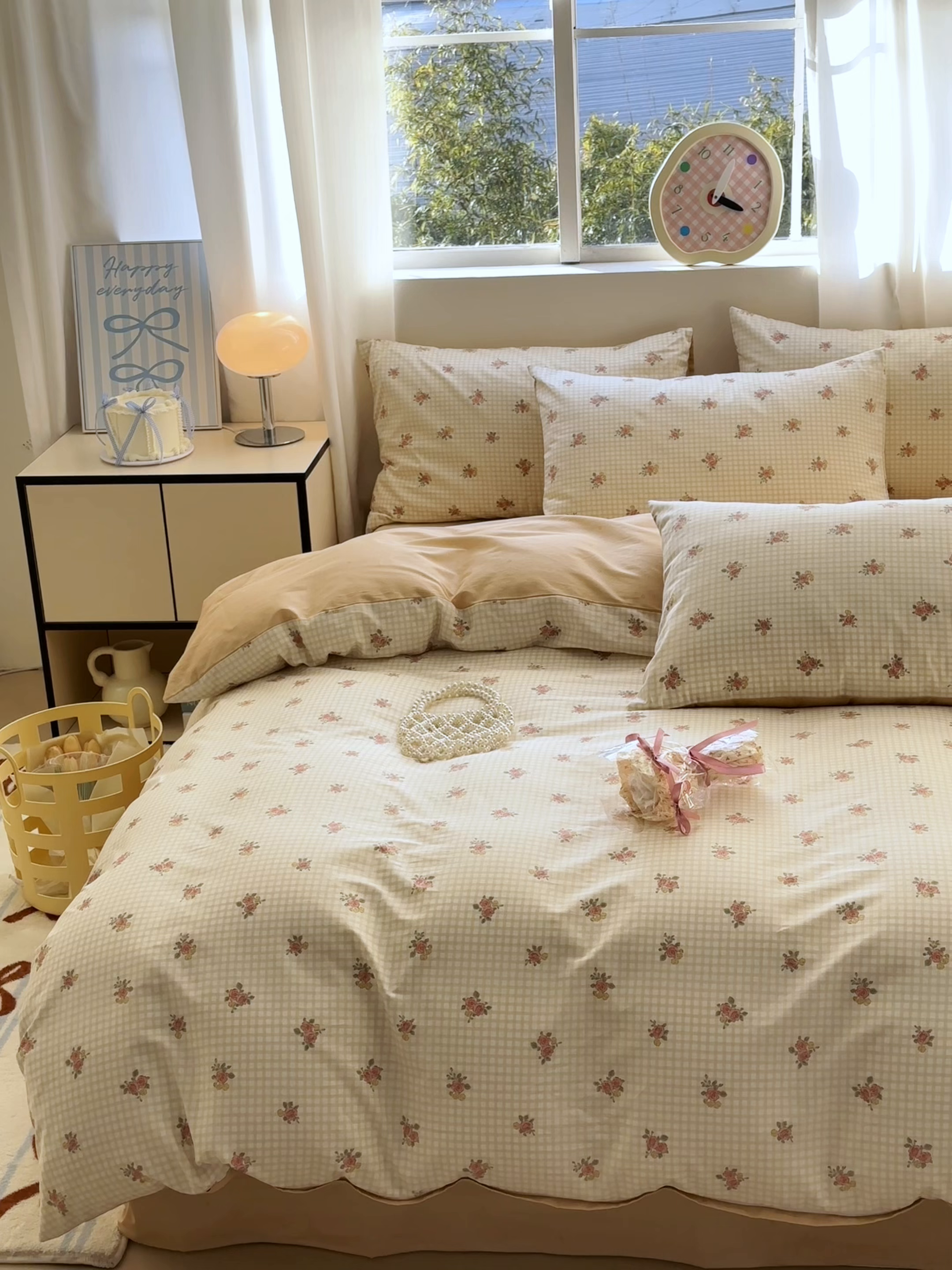 91家纺网 家纺一手货源 找家纺 小叮当家纺仓储工厂店 2025新款13372碎花全棉纯棉四件套 初晴