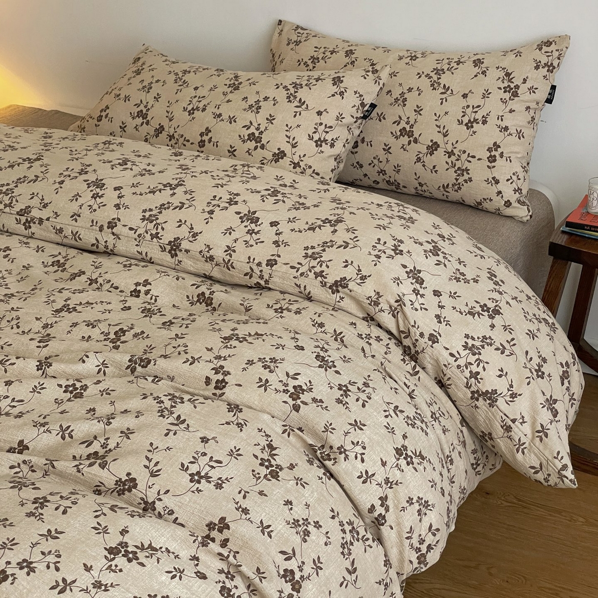 91家纺网 家纺一手货源 找家纺 （总）梦纤绒 2025秋冬新款A类高克重亚麻复古诧季风原麻系列四件套