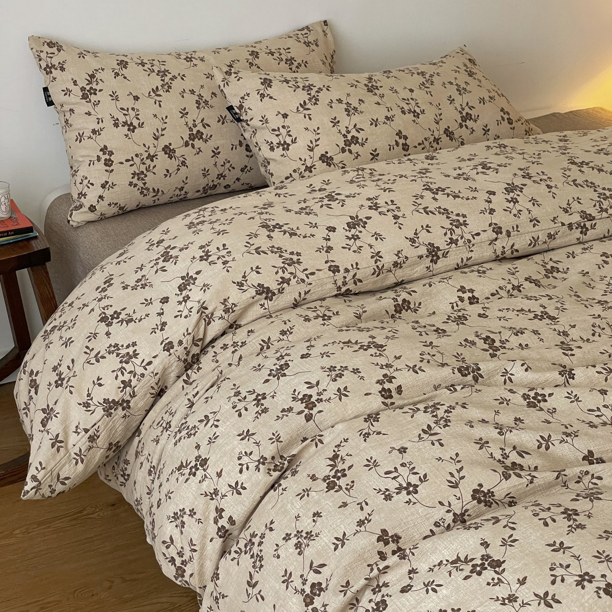 91家纺网 家纺一手货源 找家纺 （总）梦纤绒 2025秋冬新款A类高克重亚麻复古诧季风原麻系列四件套