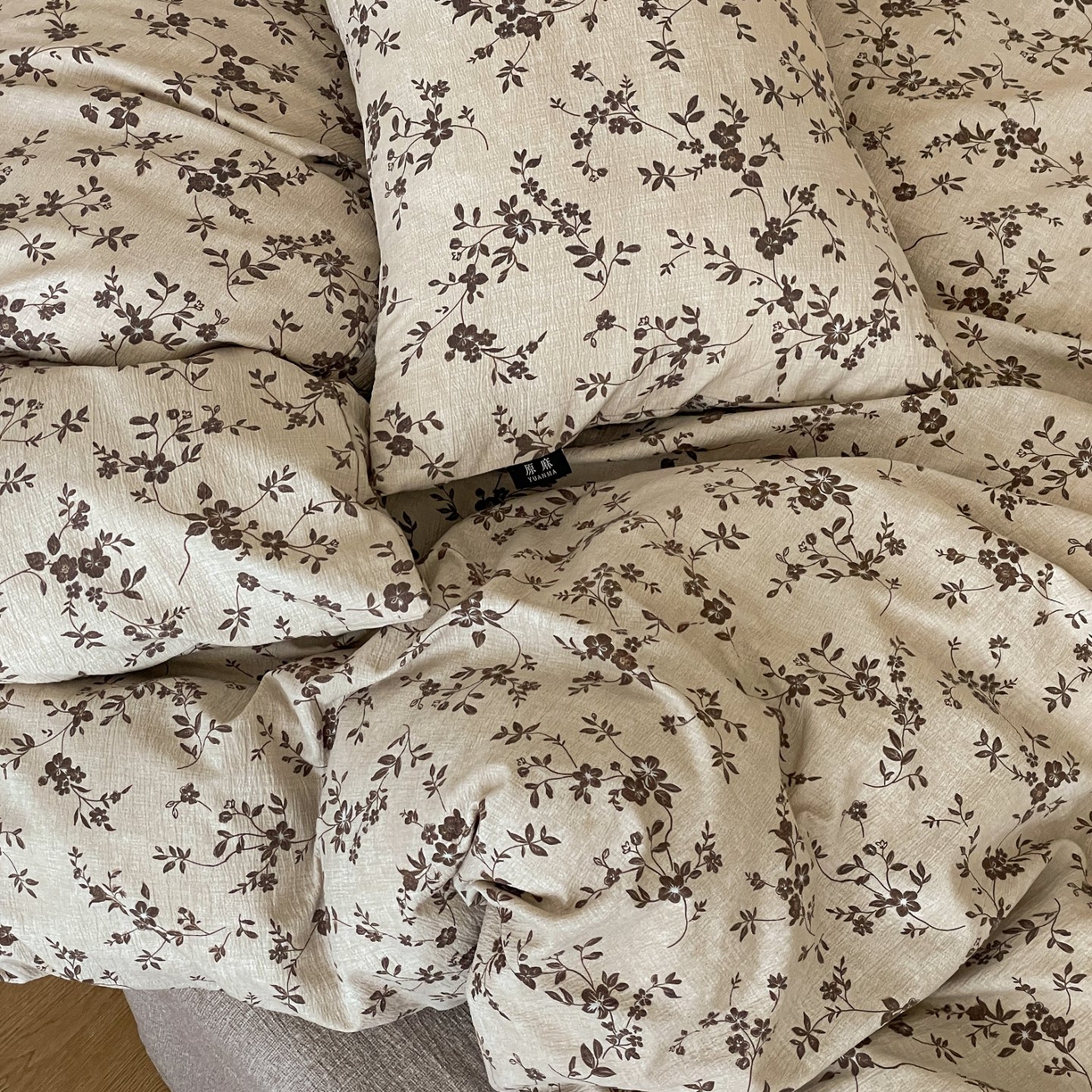 91家纺网 家纺一手货源 找家纺 （总）梦纤绒 2025秋冬新款A类高克重亚麻复古诧季风原麻系列四件套