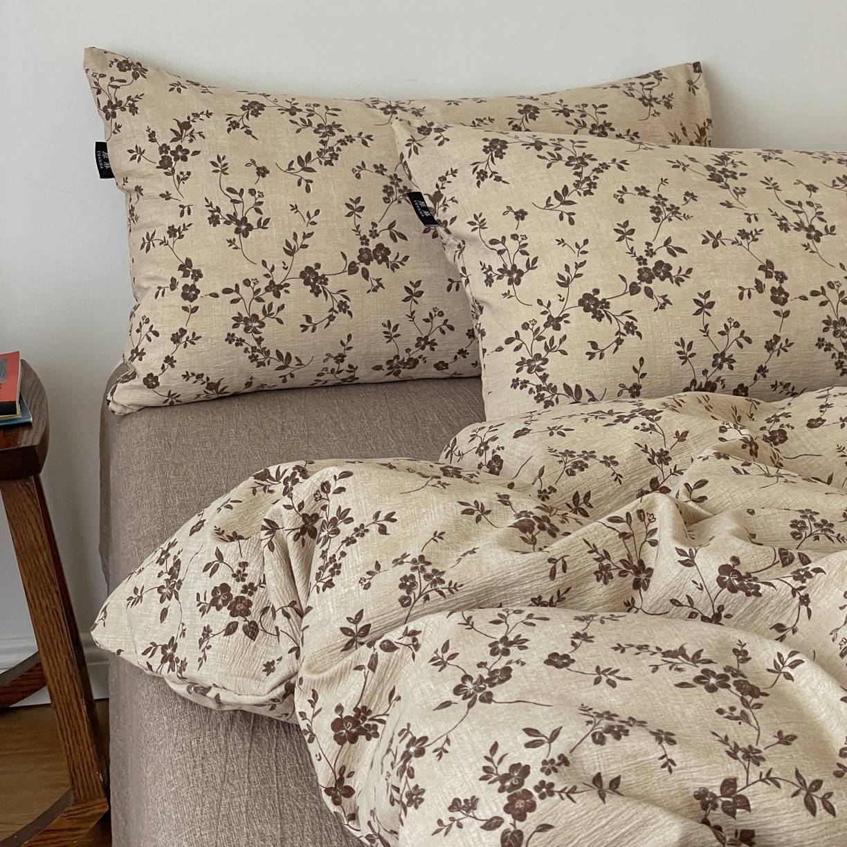 91家纺网 家纺一手货源 找家纺 （总）梦纤绒 2025秋冬新款A类高克重亚麻复古诧季风原麻系列四件套