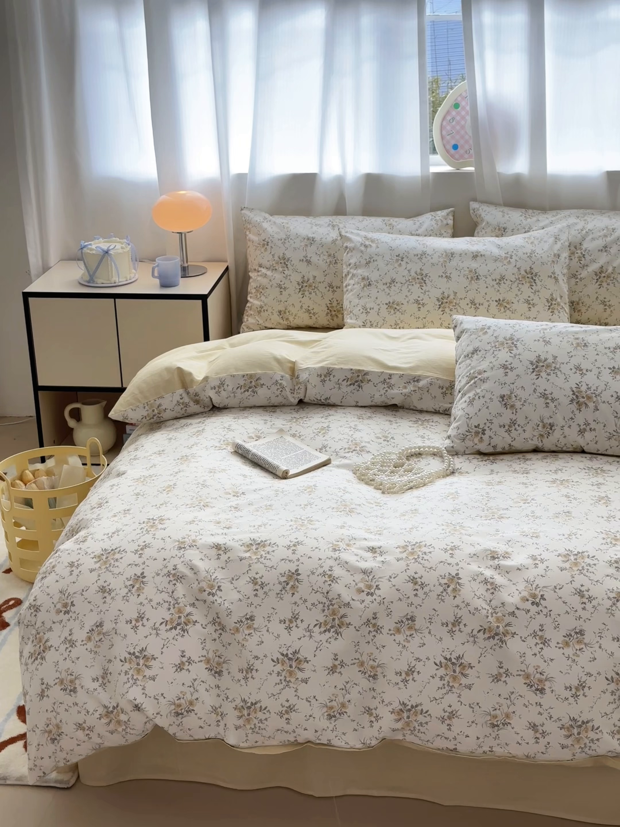 91家纺网 家纺一手货源 找家纺 小叮当家纺仓储工厂店 2025新款13372碎花全棉纯棉四件套 汐颜