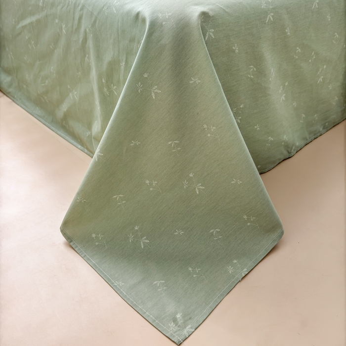 91家纺网 家纺一手货源 找家纺 小叮当家纺仓储工厂店 2025新款13372碎花全棉纯棉四件套 萱草