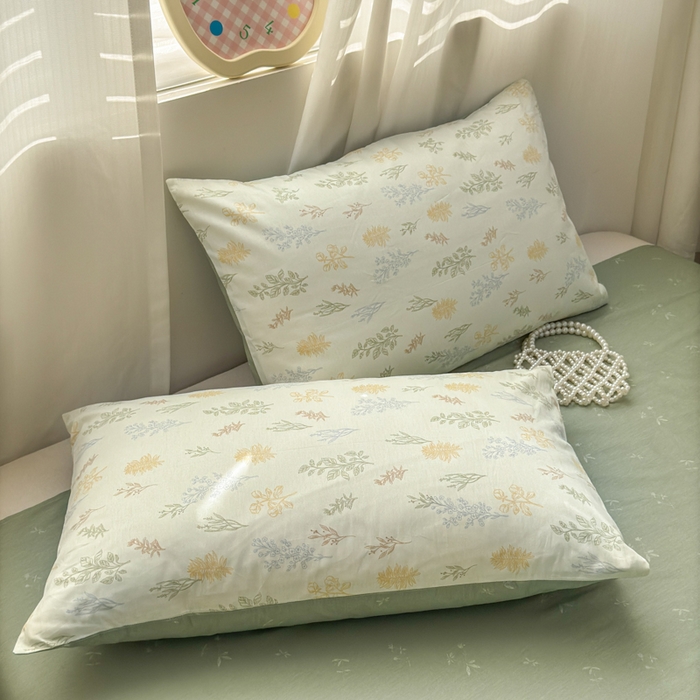 91家纺网 家纺一手货源 找家纺 小叮当家纺仓储工厂店 2025新款13372碎花全棉纯棉四件套 萱草