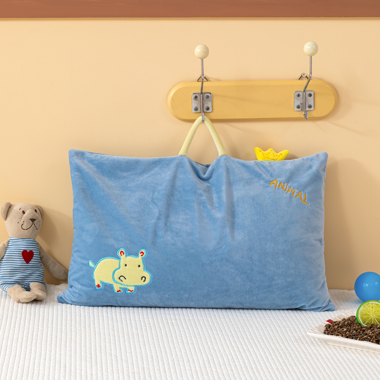 91家纺网 家纺一手货源 找家纺 （总）织布人 2025新款荞麦枕婴肤绒卡通儿童荞麦枕学生枕开学季宿舍枕头枕芯