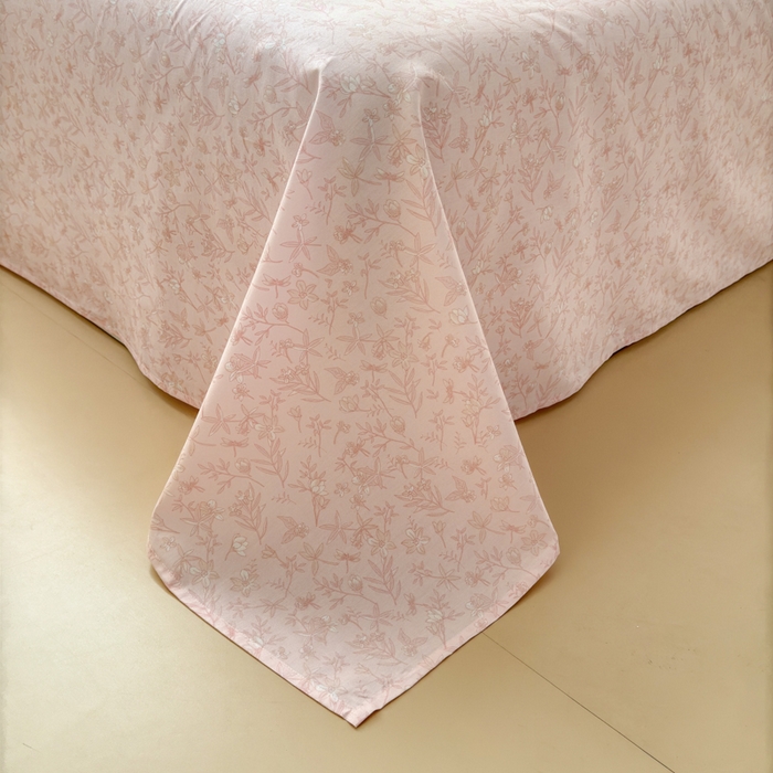 91家纺网 家纺一手货源 找家纺 小叮当家纺仓储工厂店 2025新款13372碎花全棉纯棉四件套 月华