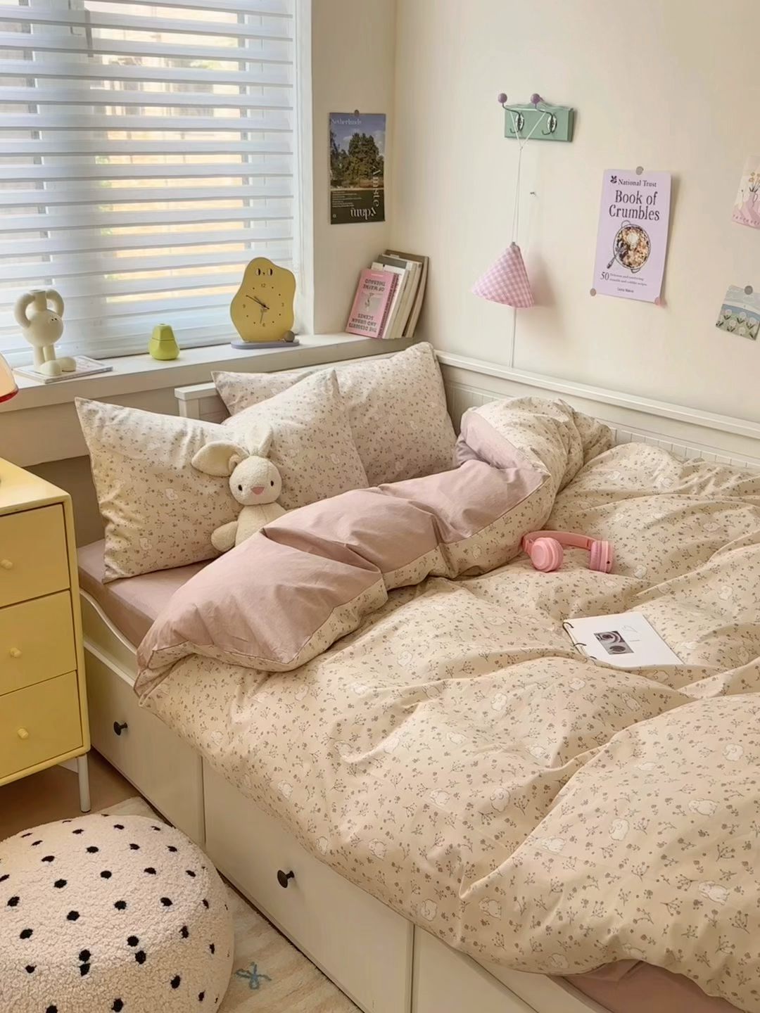 91家纺网 家纺一手货源 找家纺 小叮当家纺仓储工厂店 2025新款13372碎花全棉纯棉四件套 采薇兔