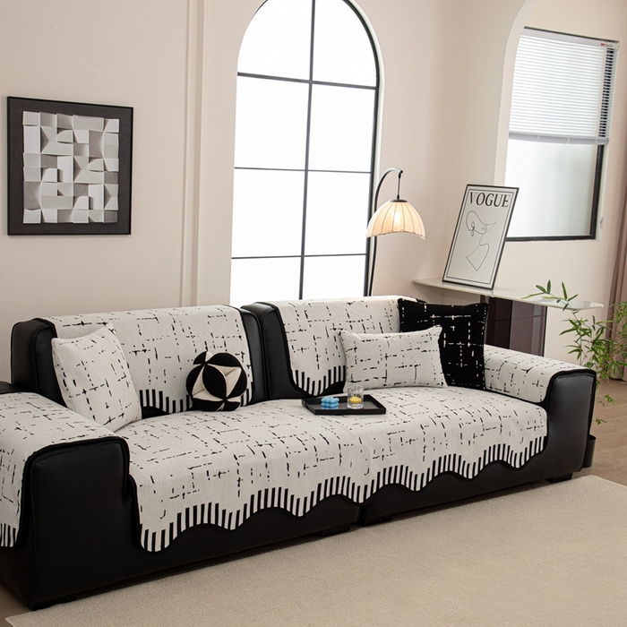 91家纺网 家纺一手货源 找家纺 沐沐家纺 2026新款亲肤舒适异形星硕沙发垫 白色